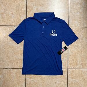 Logo Athletic Indianapolis Colts NFL Polo Shirt Mens‎ Small Blue